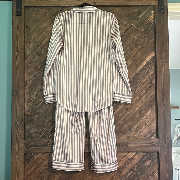 Victoria's Secret Striped Pajama Set - Pink and White - Picture 5 of 8
